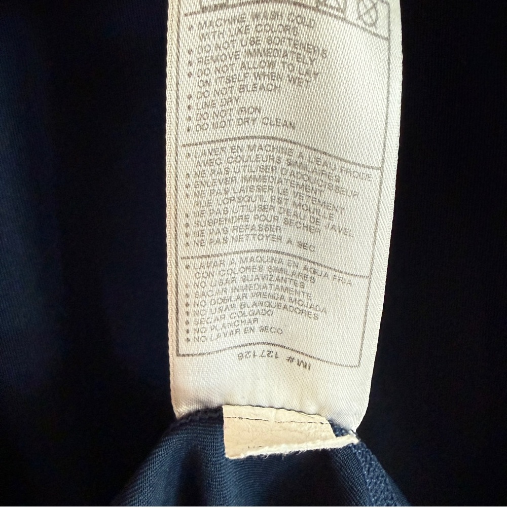 Nike Pro Dri-Fit Men’s Long Sleeve Athletic Shirt XXL– Dark Navy Performance Top - Picture 6 of 16